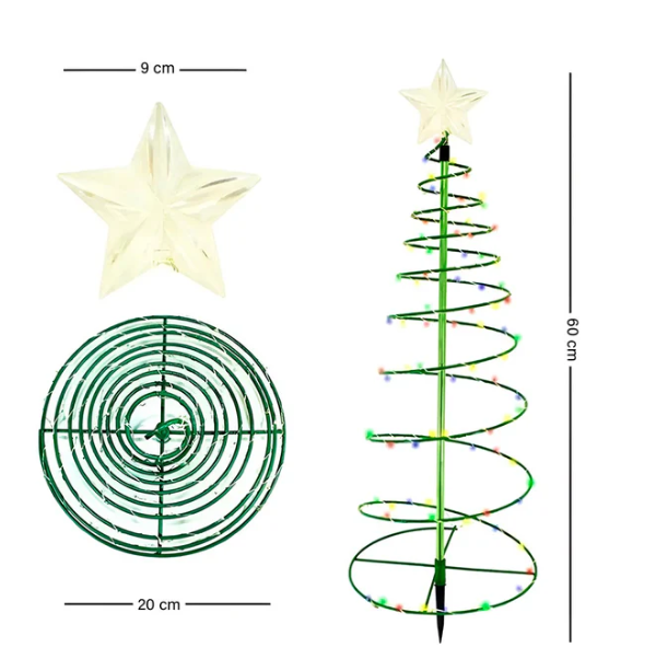 Árbol de Navidad Solar Espiral